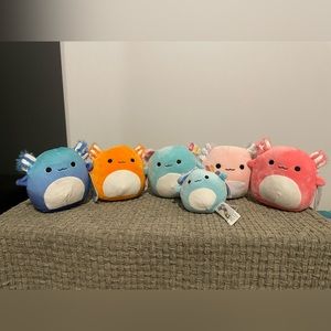 5” Axolotl Squishmallow Bundle